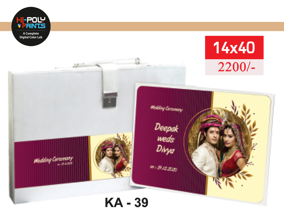 New 14x40 Luxury Cover Page 5 Wedding Album Printing and Digital Printing